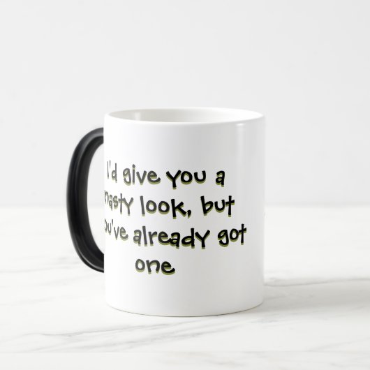 レモ扱いにくンの香り漂うコーヒーマグ モーフィングマグカップ (正面左)