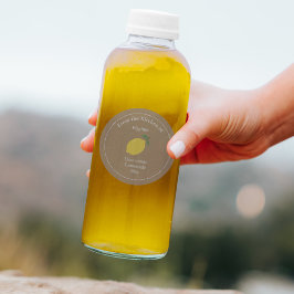 レモ素朴ネードまたはジャム用レモンラベルシール ラウンドシール