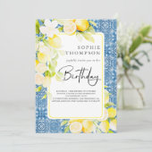 レモ素朴ンの地中海の誕生日 招待状 (スタンド正面)