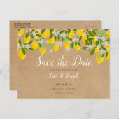 レモ素朴ンの花が日エレガント付を保存 案内ポストカード (正面/裏面)