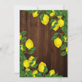 レモ素朴ンウッドサマー結婚ズ 招待状 (裏面)