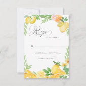 レモ素朴ンシトラスボホサマー結婚ズ 出欠カード (正面)