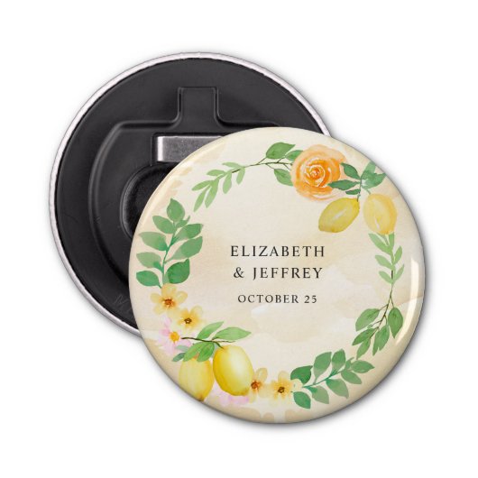 レモ素朴ンシトラスボホサマー結婚ズ 栓抜き (正面)