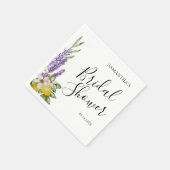 レモ素朴ンス&ラベンダーブライダルシャワーのお気に入り スタンダードカクテルナプキン (角)