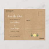 レモ素朴ンズボホエレガント日付の保存 ポストカード (裏面)