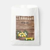 レモ素朴ンバスケッモダントかわいい赤ちゃんシャワー フェイバーバッグ (正面)