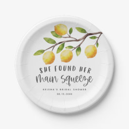 レモ素朴ンブライダルシャワー ペーパープレート