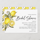 レモ素朴ンブライダルシャワー 招待状 (正面/裏面)