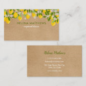 レモ素朴ンモダンの緑 名刺 (正面/裏面)