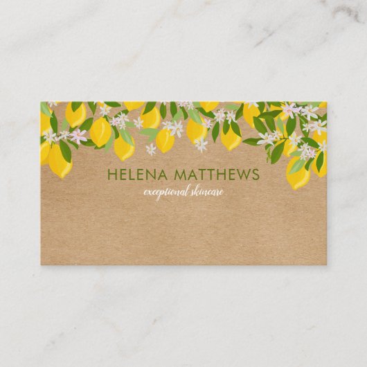 レモ素朴ンモダンの緑 名刺 (正面)