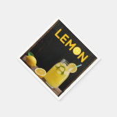 レモ素朴ンレモネードベビーシャワー スタンダードカクテルナプキン (角)