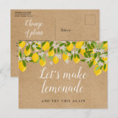 レモ素朴ン日付延期イベントの変更 ポストカード (正面/裏面)