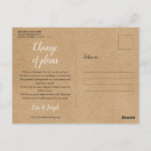 レモ素朴ン日付延期イベントの変更 ポストカード (裏面)