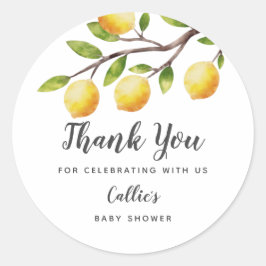 レモ素朴ン男女兼用ベビーシャワー ラウンドシール