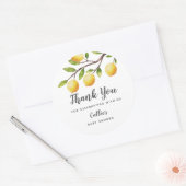 レモ素朴ン男女兼用ベビーシャワー ラウンドシール (封筒)