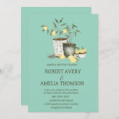 レモ素朴地中海のン結婚ズ 招待状 (正面/裏面)