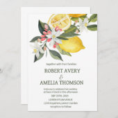 レモ素朴地中海のン結婚ズ 招待状 (正面/裏面)