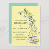 レモ素朴地中海のン結婚ズ 招待状 (正面/裏面)