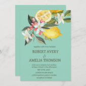 レモ素朴地中海のン結婚ズ 招待状 (正面/裏面)