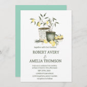 レモ素朴地中海のン結婚ズ 招待状 (正面/裏面)