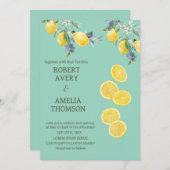 レモ素朴地中海のン結婚ズ 招待状 (正面/裏面)