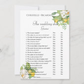 レモ結婚ンのシューゲーム，バチェロレッテゲーム 案内状 (正面)