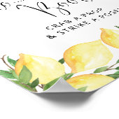 レモ結婚ンの写真ブース看板 ポスター (角)