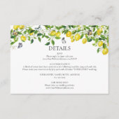 レモ結婚ン エンクロージャーカード (正面)