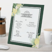 レモ縁どンエメラルドグ結婚リーンのドリンク 台座サイン (インサイチュ)