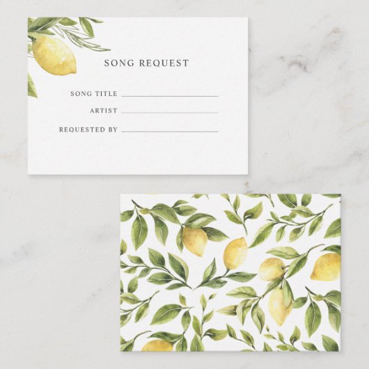 レモ葉ンとソングリク結婚スト エンクロージャーカード (正面/裏面)