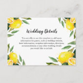 レモ葉ンと詳細結婚の情報エンクロージャ エンクロージャーカード (正面)