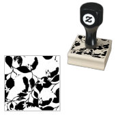 レモ葉ンの花の葉シームレスなパターン ラバースタンプ (押印)