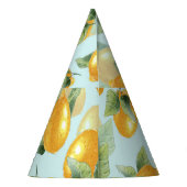 レモ葉ンズ：水彩シームレスプリント パーティーハット (裏面)