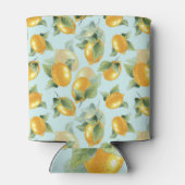 レモ葉ンズ：水彩シームレスプリント 缶クーラー (裏面)