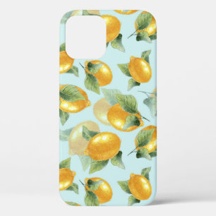 レモ葉ンズ:水彩シームレスプリント iPhone 12ケース