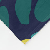 レモ葉ン:ヴィンテージイラストレーション背景。 フリースブランケット (角)