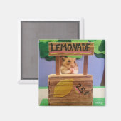 レモ買ネードは？お願かわいらしい？ マグネット (正面/裏面)
