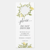 レモ離れンズの客が邪魔しない ドアノブサイン (正面)