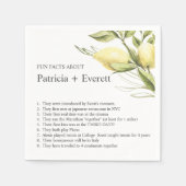 レモ離れンドとおもしろい結婚ファクト スタンダードカクテルナプキン (正面)