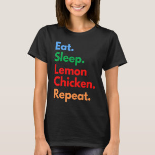 レモ食べンチキン用のスリープレモンチキンリピート Tシャツ