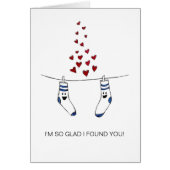 レユナイテッドソックスおもしろいロマンチックな水のカラーカード (正面)