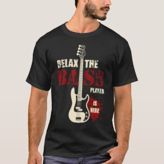レラ・ザ・ベース・プレイヤー・イズ・ヒア 復古 Tシャツ