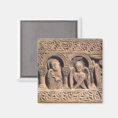 レリーフ、 浮き彫りで聖人を描いた農奴 マグネット (正面/裏面)