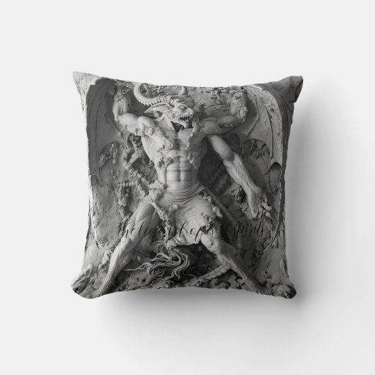 レリーフ、 浮き彫りの悪幽霊伝説 クッション (正面)