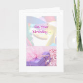 レリーフ、浮き彫りの社会のバースデー・カード カード (正面)