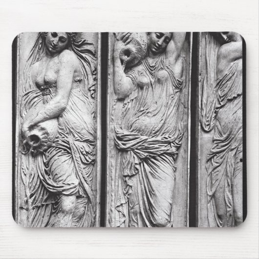 レリーフ、浮き彫りの詳細 マウスパッド (正面)