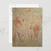 レリーフ、 浮き彫りは、2人の彫刻家が彫刻を彫っている ポストカード (正面/裏面)