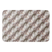 レリーフ、 浮き彫りや深さthに見える形状のシルキーベージュ バスマット (正面)