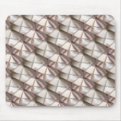 レリーフ、 浮き彫りや深さthに見える形状のシルキーベージュ マウスパッド (正面)