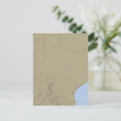 レリーフ、 浮き彫りテキサス州の地図2 ポストカード (スタンド正面)